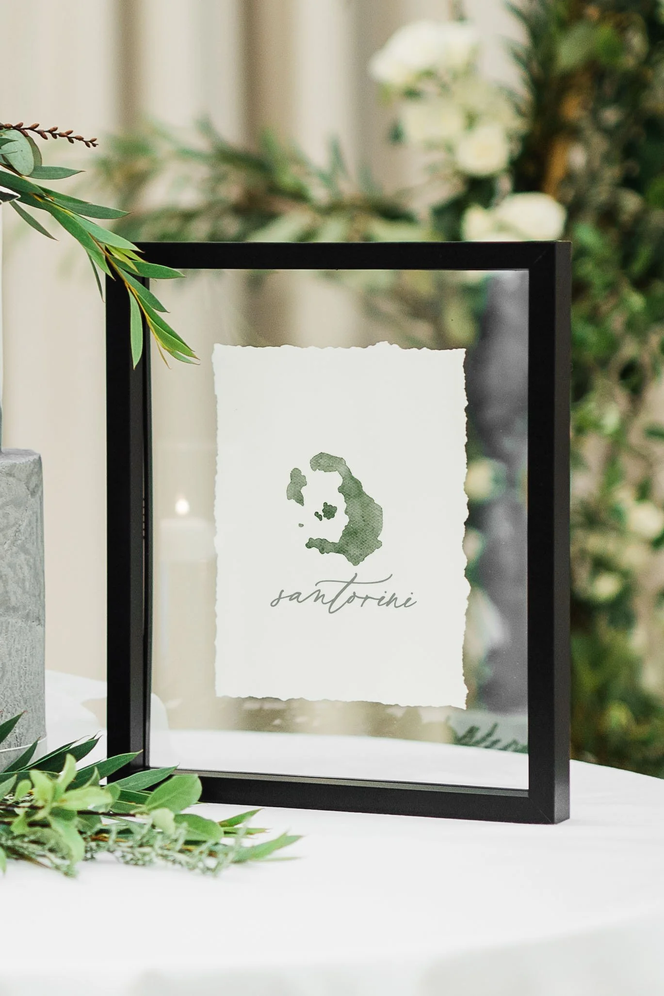 bespoke illustrated table plan + table names — Written By Emily