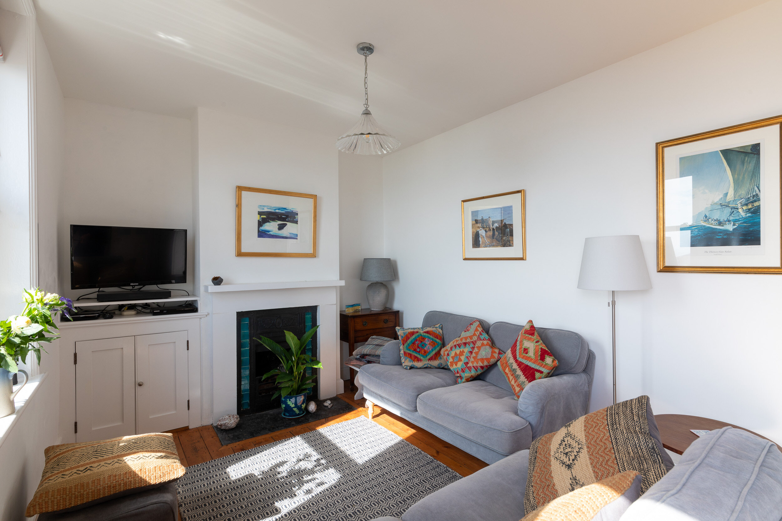 Morning sunshine in the sitting room