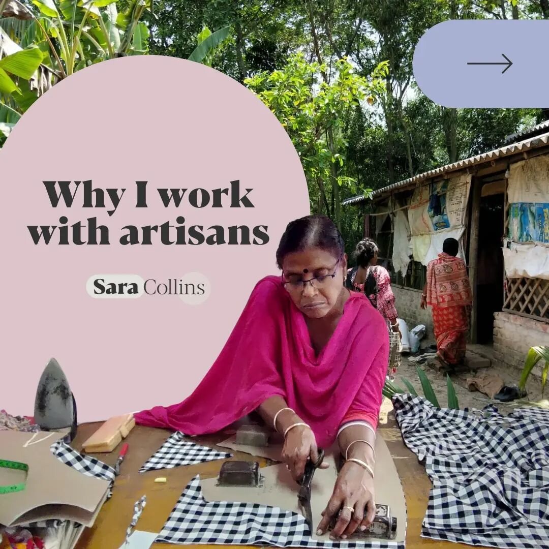 Working with artisans is where it all began for me. In 2011 I volunteered with a womens handicraft enterprise, working with rural women. The collaboration between artisans is incredible to be a part of. I loved the slow approach, sitting in circles a
