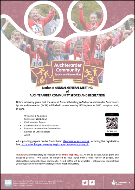 Successful AGM &amp; Open Meeting