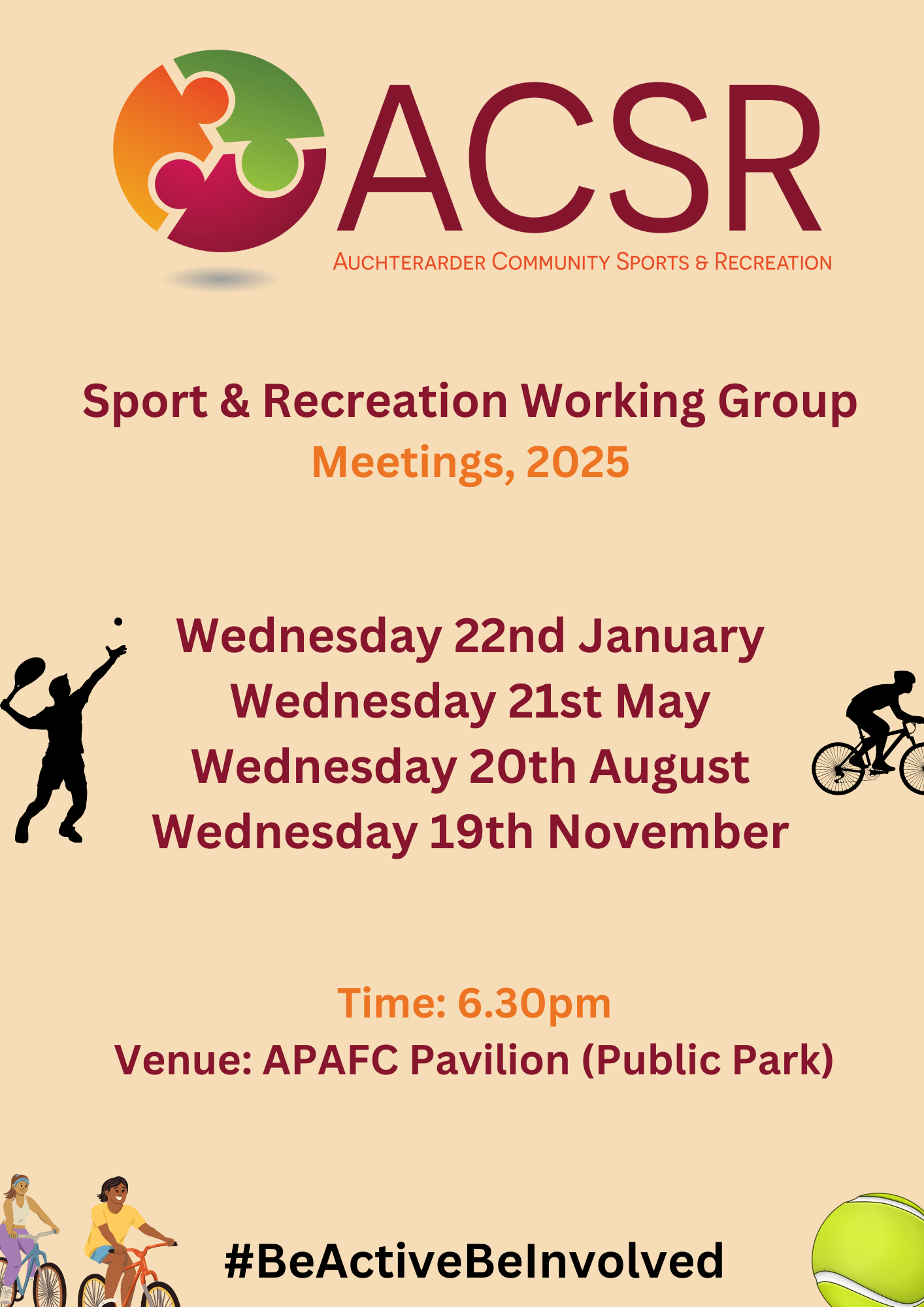 Sport & Recreation Working Group Update — acsr.org.uk