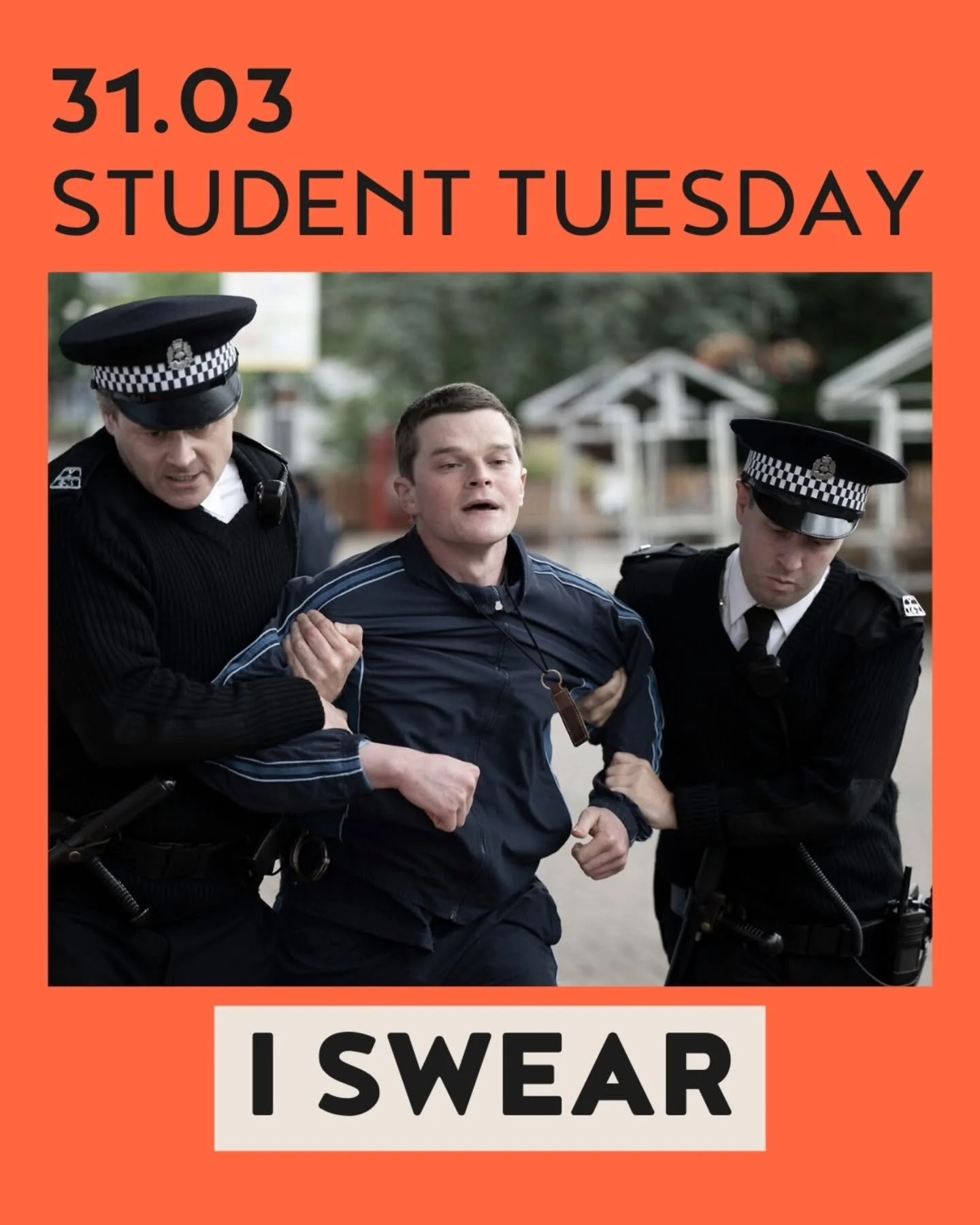 Deze maand op Student Tuesday: "I Swear", een verhaal over hoe John Davidson opgroeit met het syndroom van Gilles de la Tourette. Bovendien won de film onlangs twee BAFTA Awards en heeft die momenteel een critic score van 100% op Rotten Tom