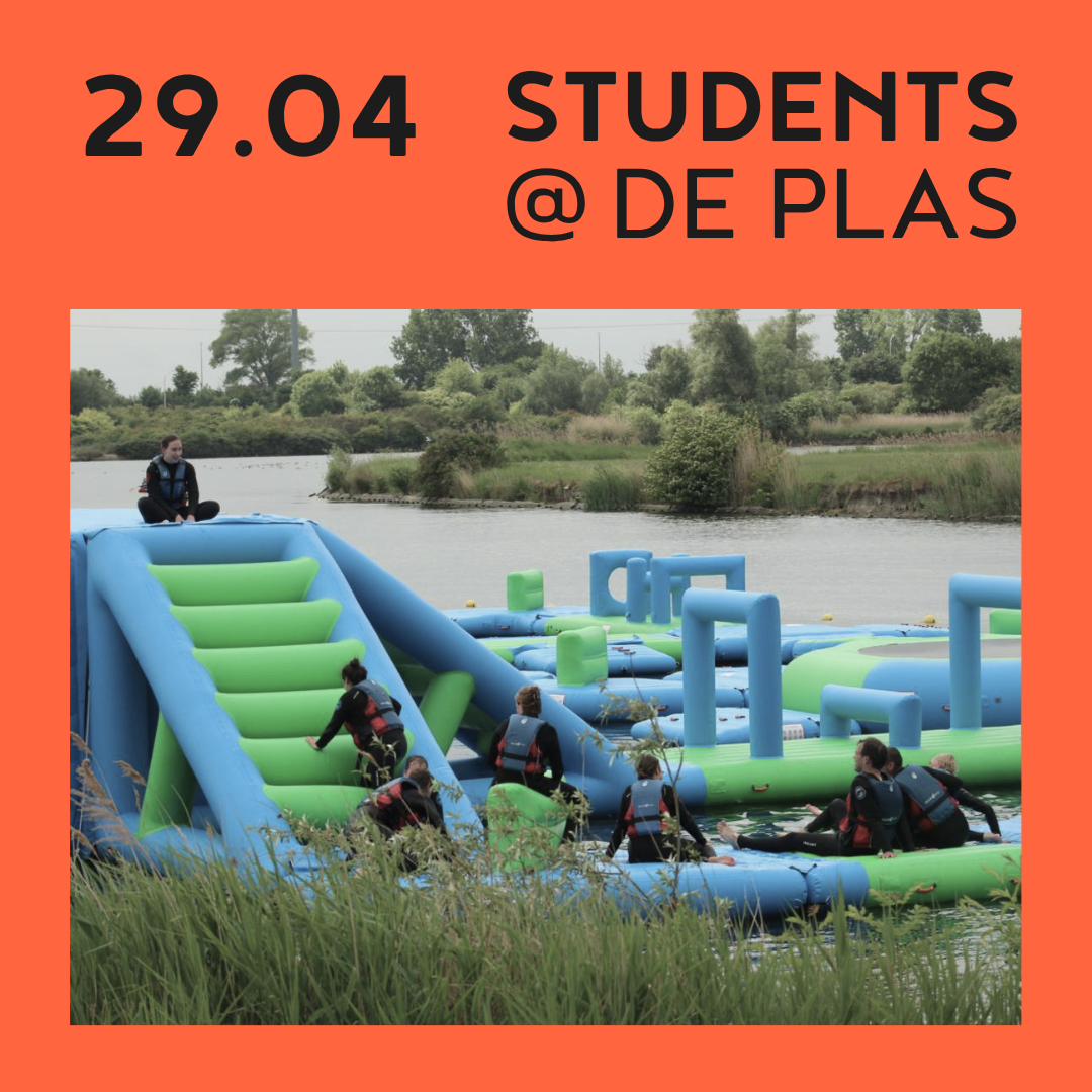Event Students @ De Plas.
Een opblaasattractie bij Aan de Plas op 29 april. (inschrijven mogelijk vanaf 15 april)