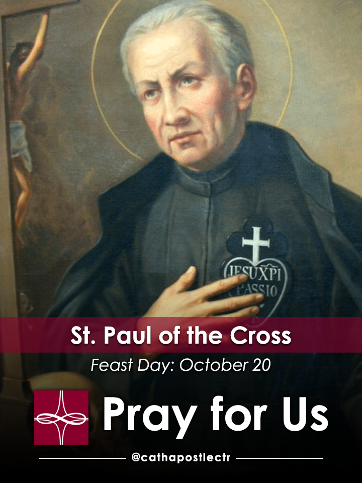 St. Paul of the Cross — Catholic Apostolate Center Feast Days