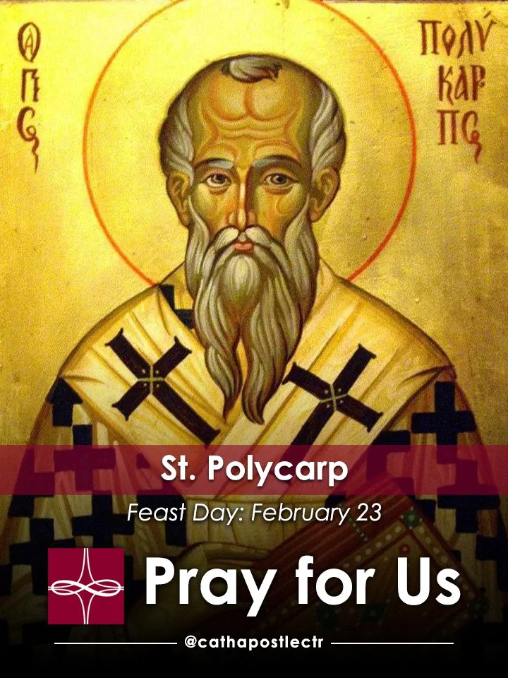 St. Polycarp — Catholic Apostolate Center Feast Days