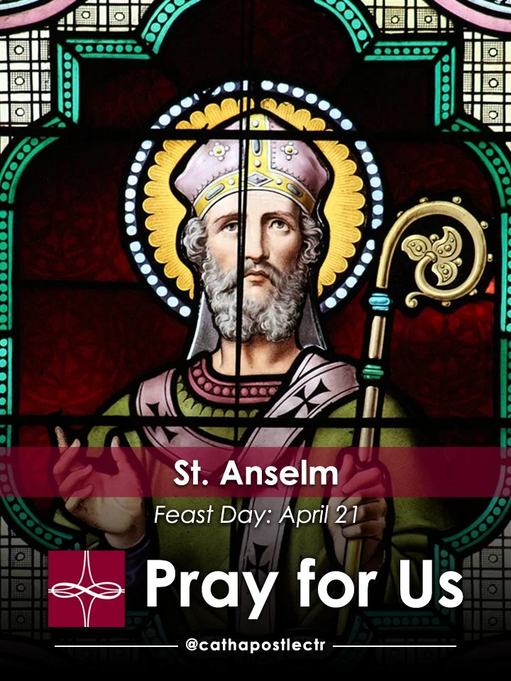 St. Anselm — Catholic Apostolate Center Feast Days