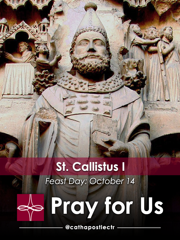 Callistus St. Callistus I — Catholic Apostolate Center Feast Days