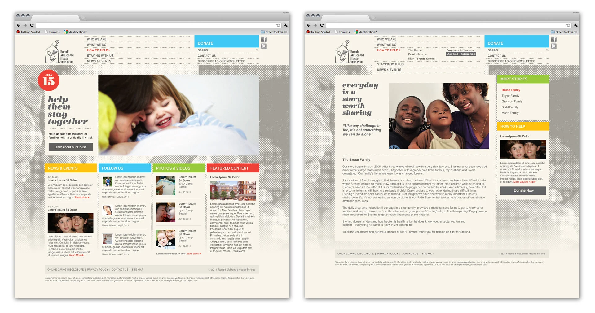 RMHT site design / new branding