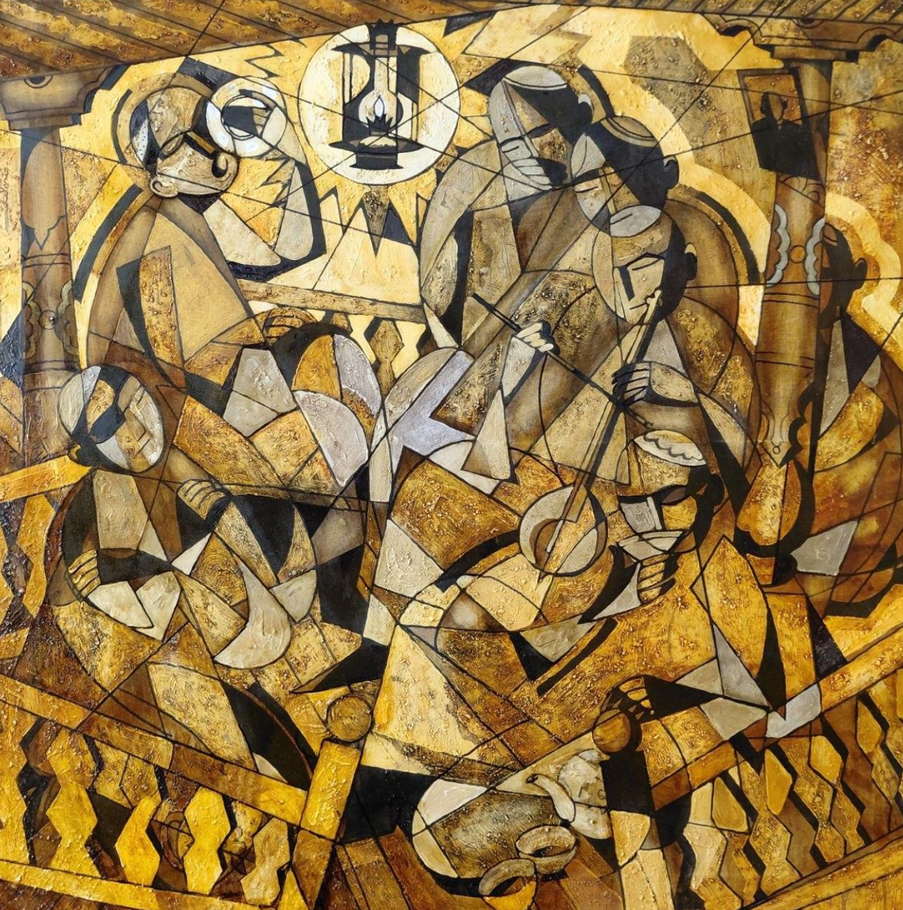 Musical Teahouse
120 x 120 cm
Canvas | Oil | Acrylic
2024