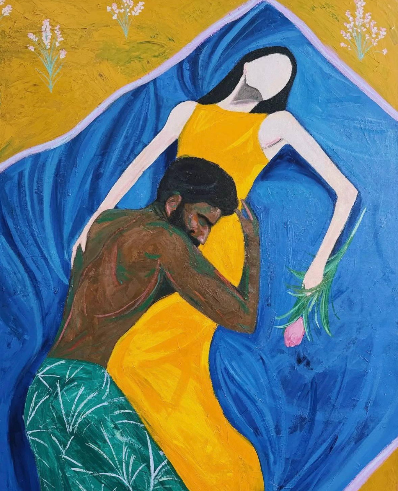 Lovers, 150 x 110 cm, Oil / Acrylic on Canvas