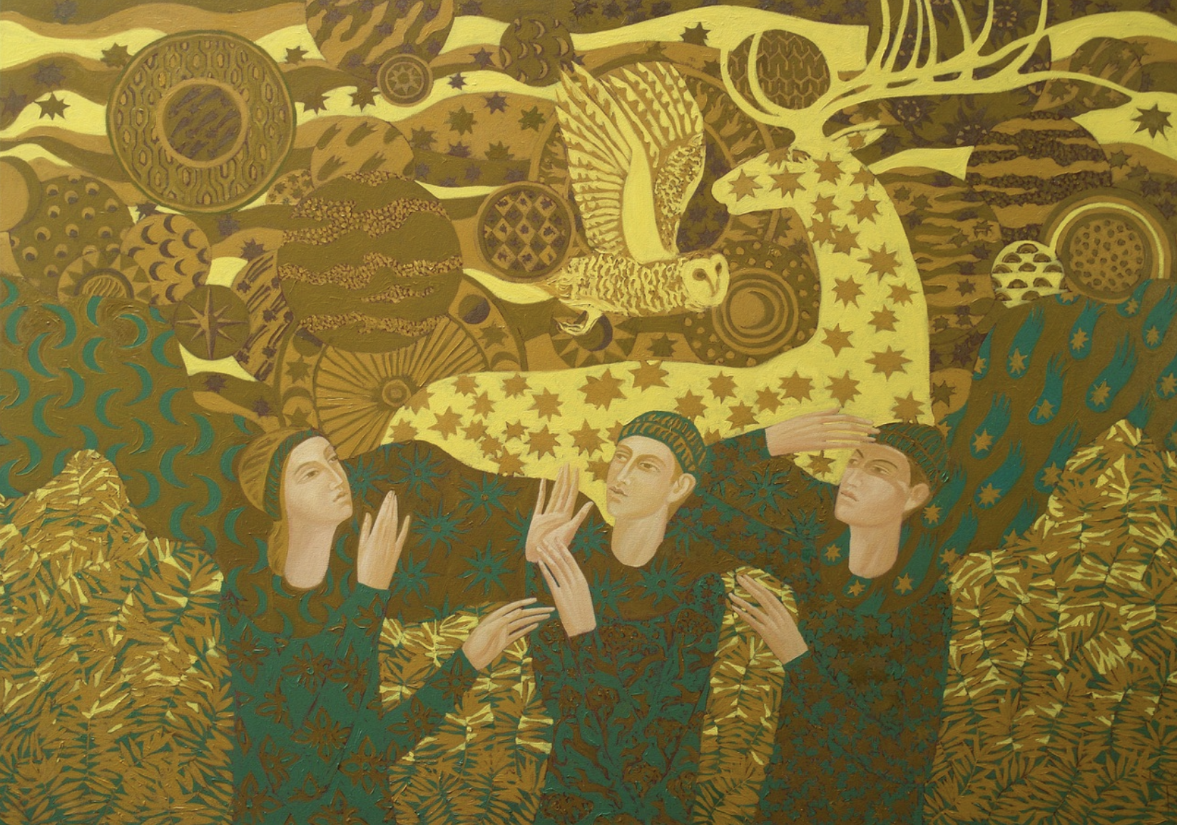 The Golden Universe, 120 X 170 cm, Oil on Canvas, 2026