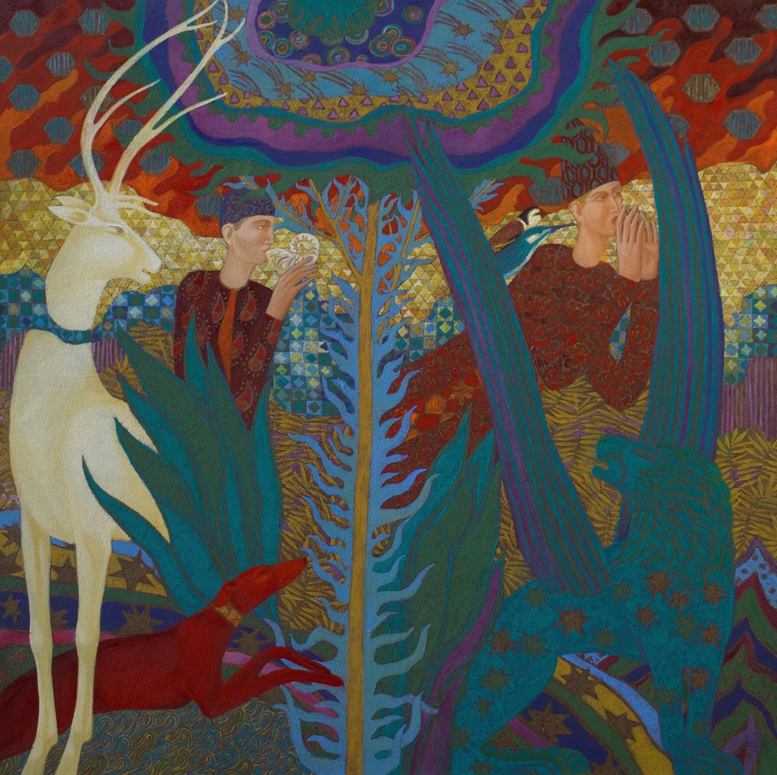 The Tree of Life, 130 X 130 cm, Oil on Canvas, 2025