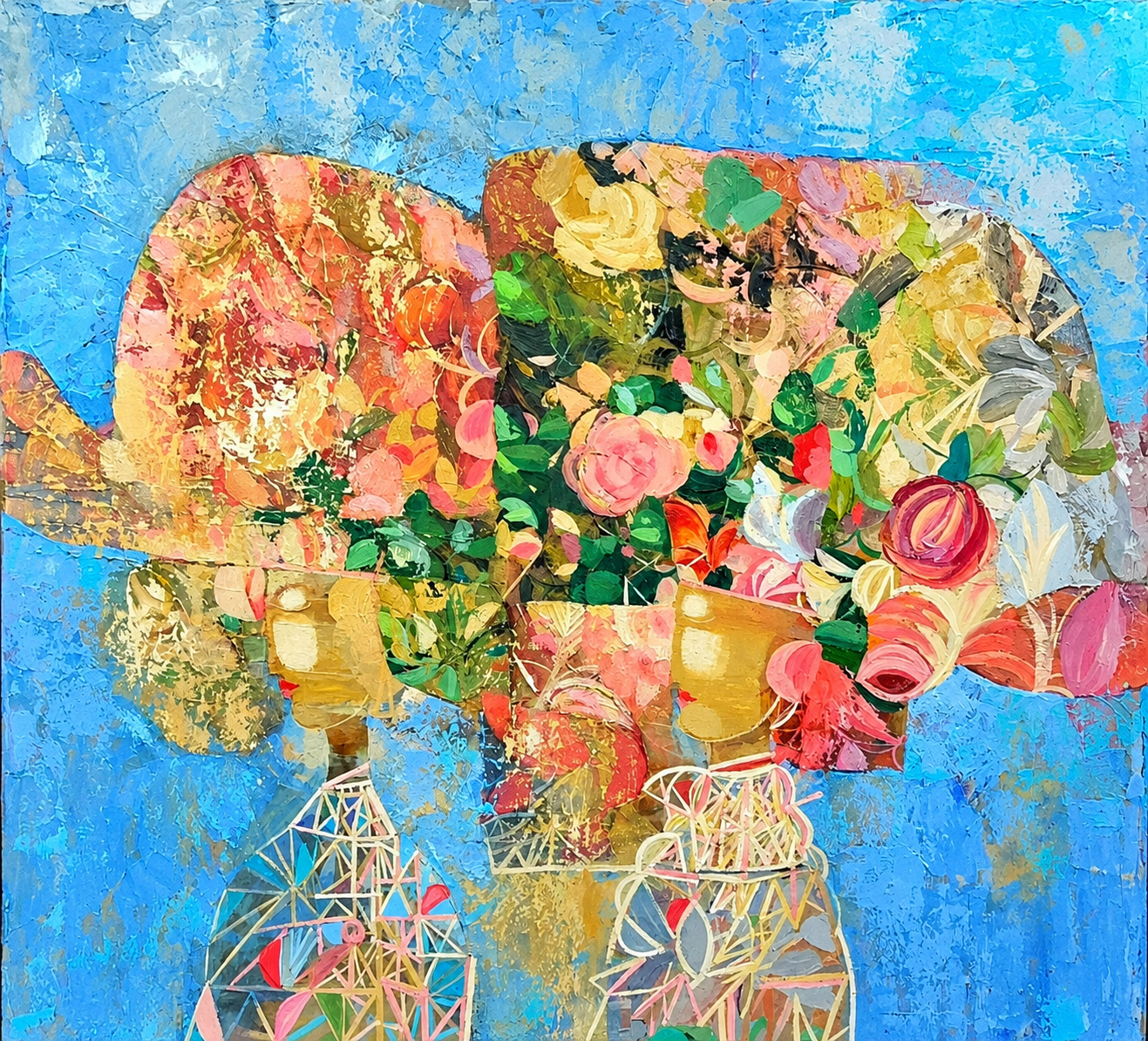 Duetto, 120 x 130 cm, Oil on Canvas, 2025