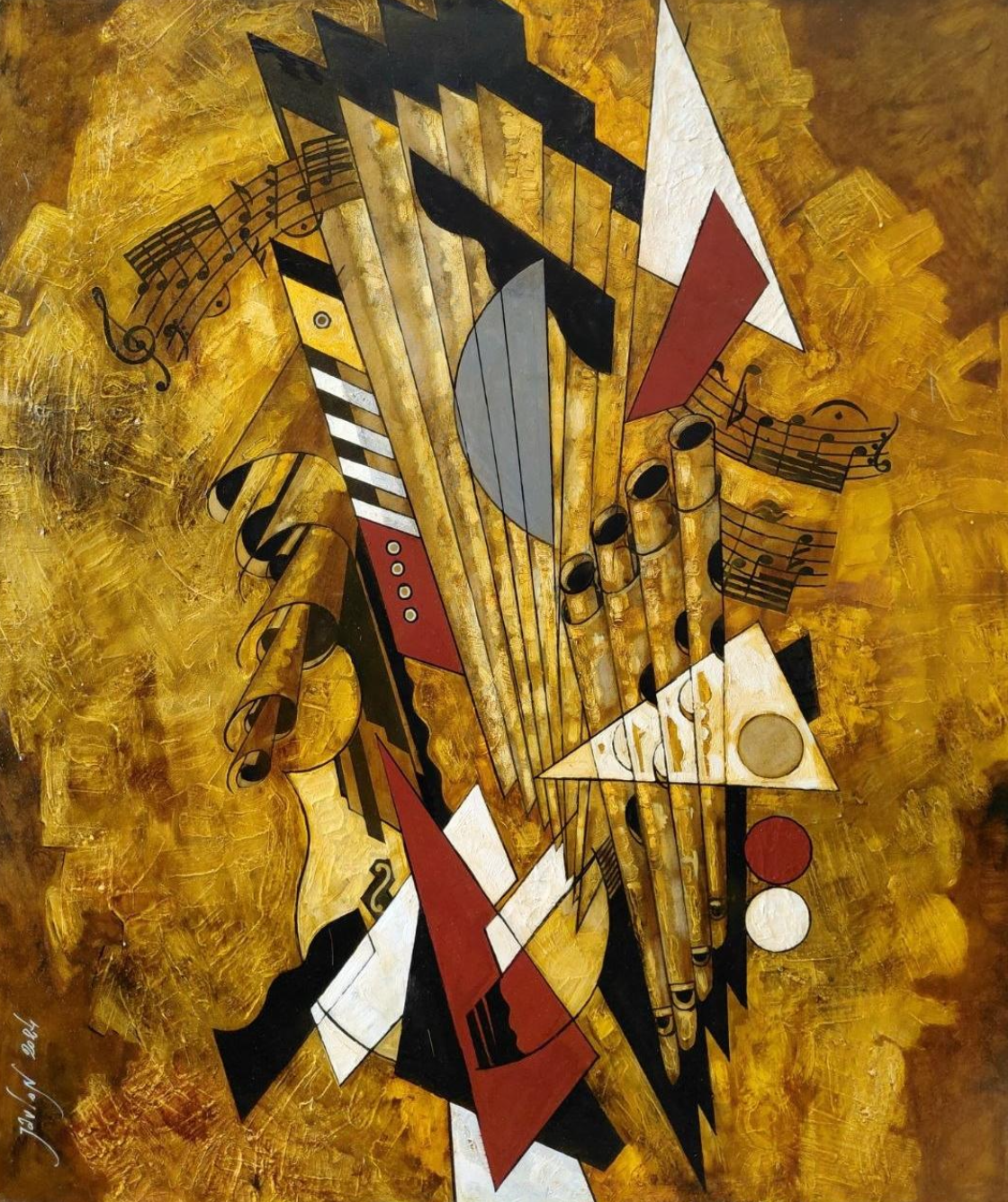 Bach's Toccata and Fugue in D minor
150 x 125 cm
Canvas | Oil
2024