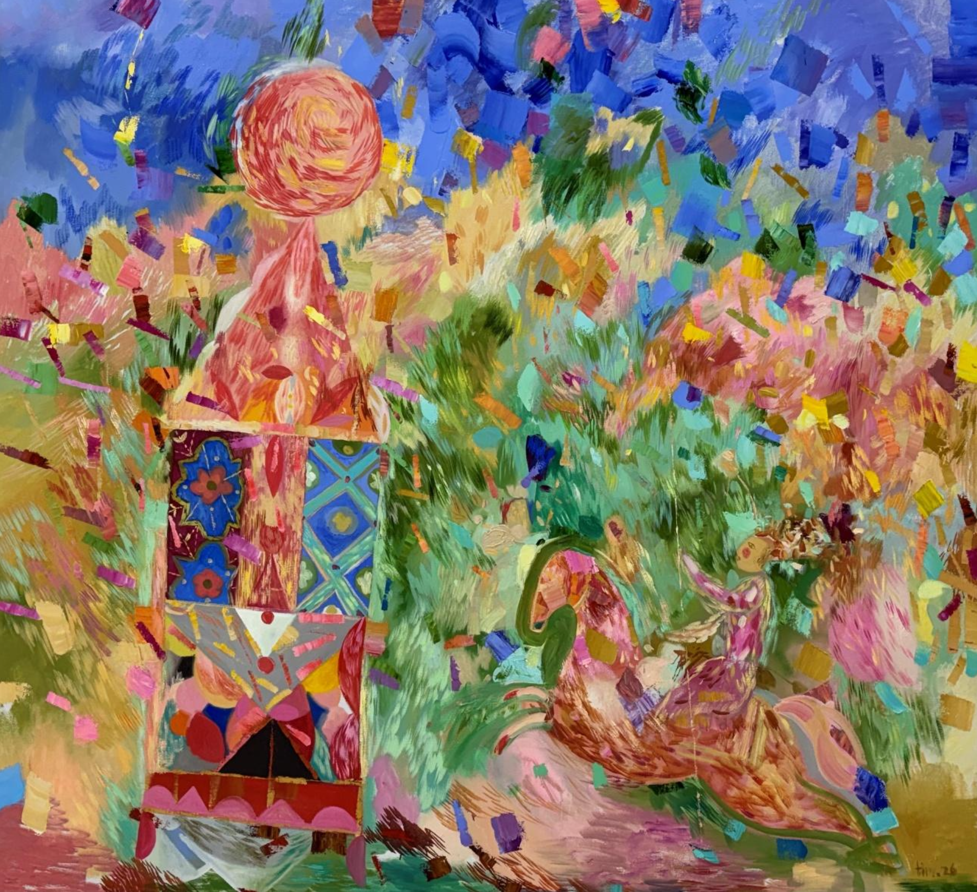 The Home Within
140 x 150 cm
Oil on canvas
2026