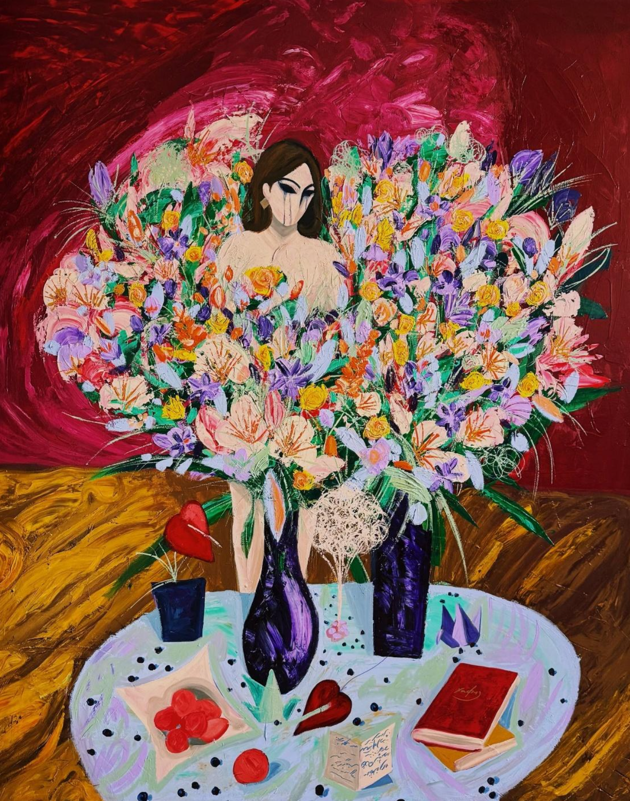 Farewell Letter, 150 x 130 cm
Oil / Acrylic on canvas 