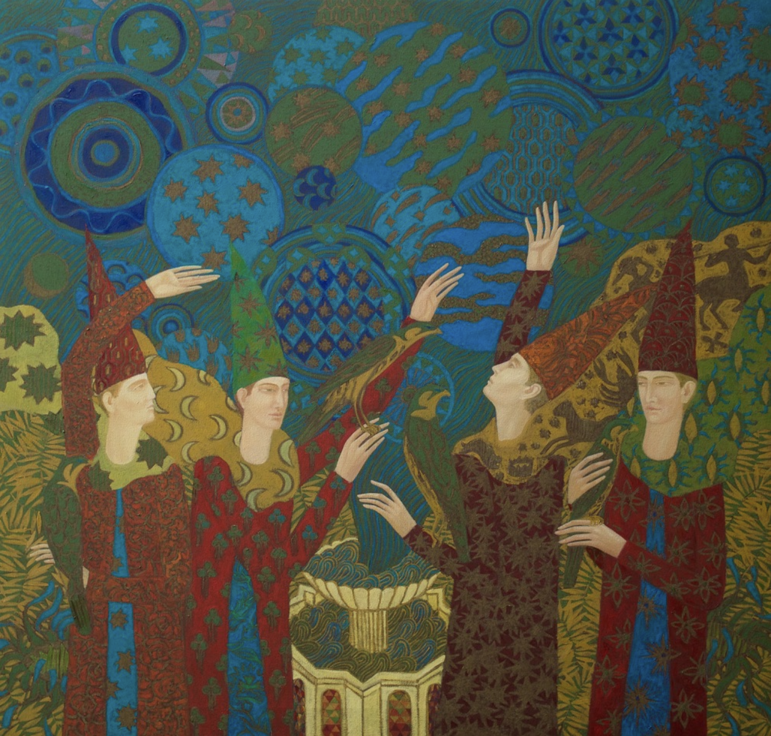 Cosmic Spring, 122 X 127 cm, Oil on Canvas, 2026