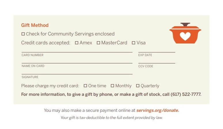 Community Servings - Reply Envelope