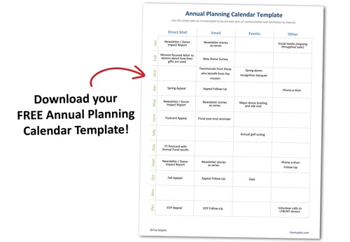 Nonprofit Fundraising Annual Planning Tips | Five Maples