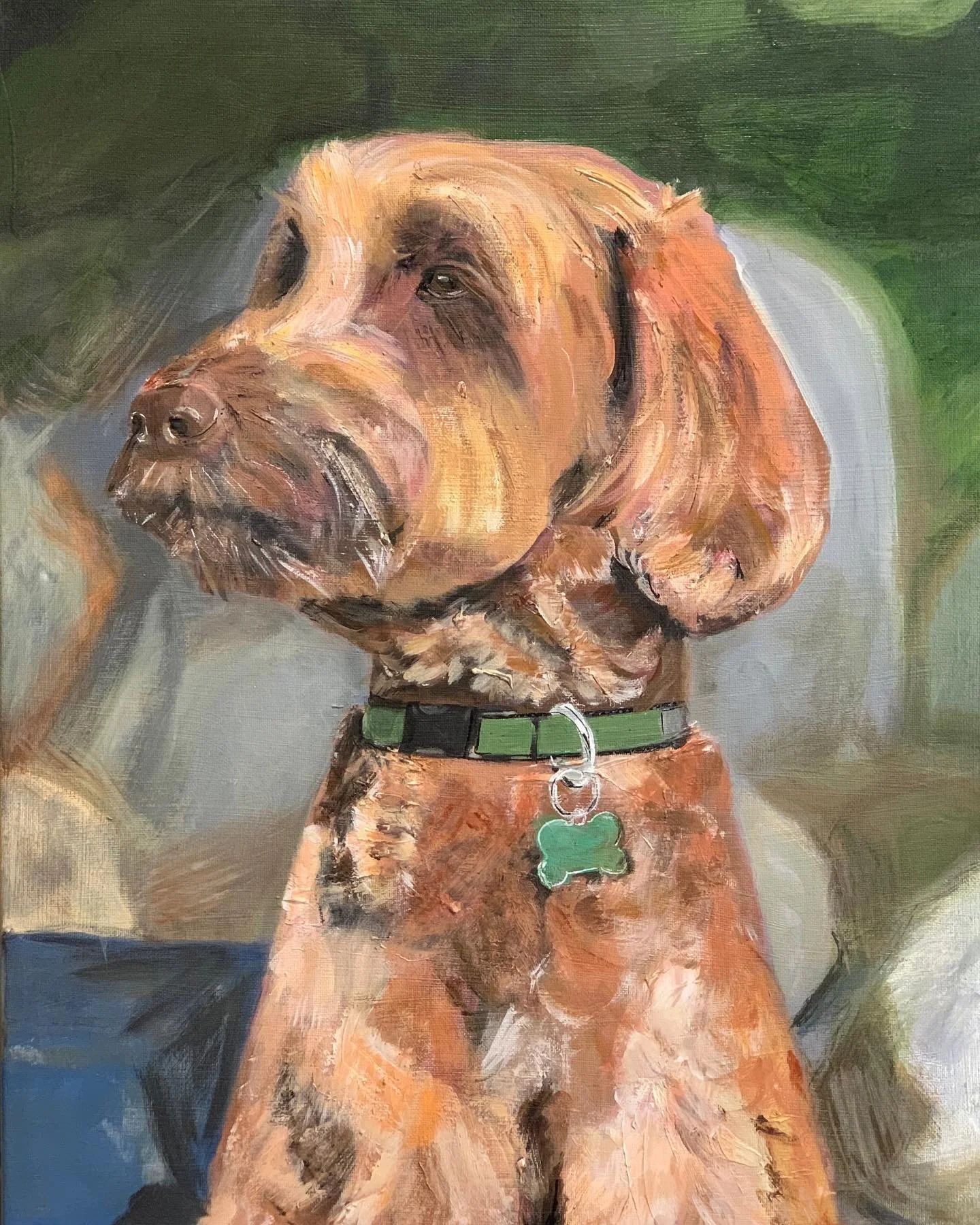 "Jasper," Acrylic on Canvas, 16 x 20 (commissioned piece) 