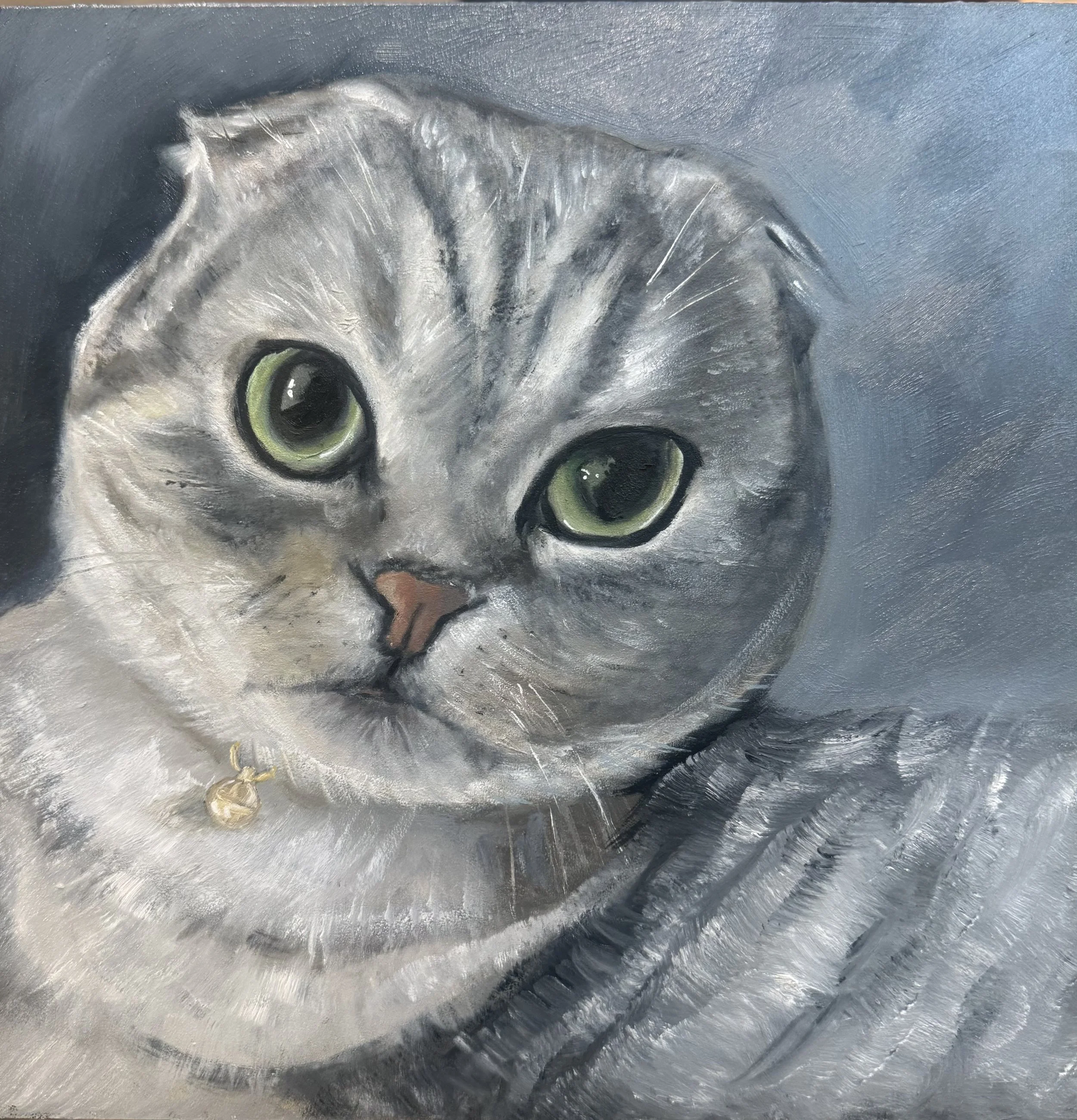 oil on canvas, 10 x 10 (commissioned by a private collector)