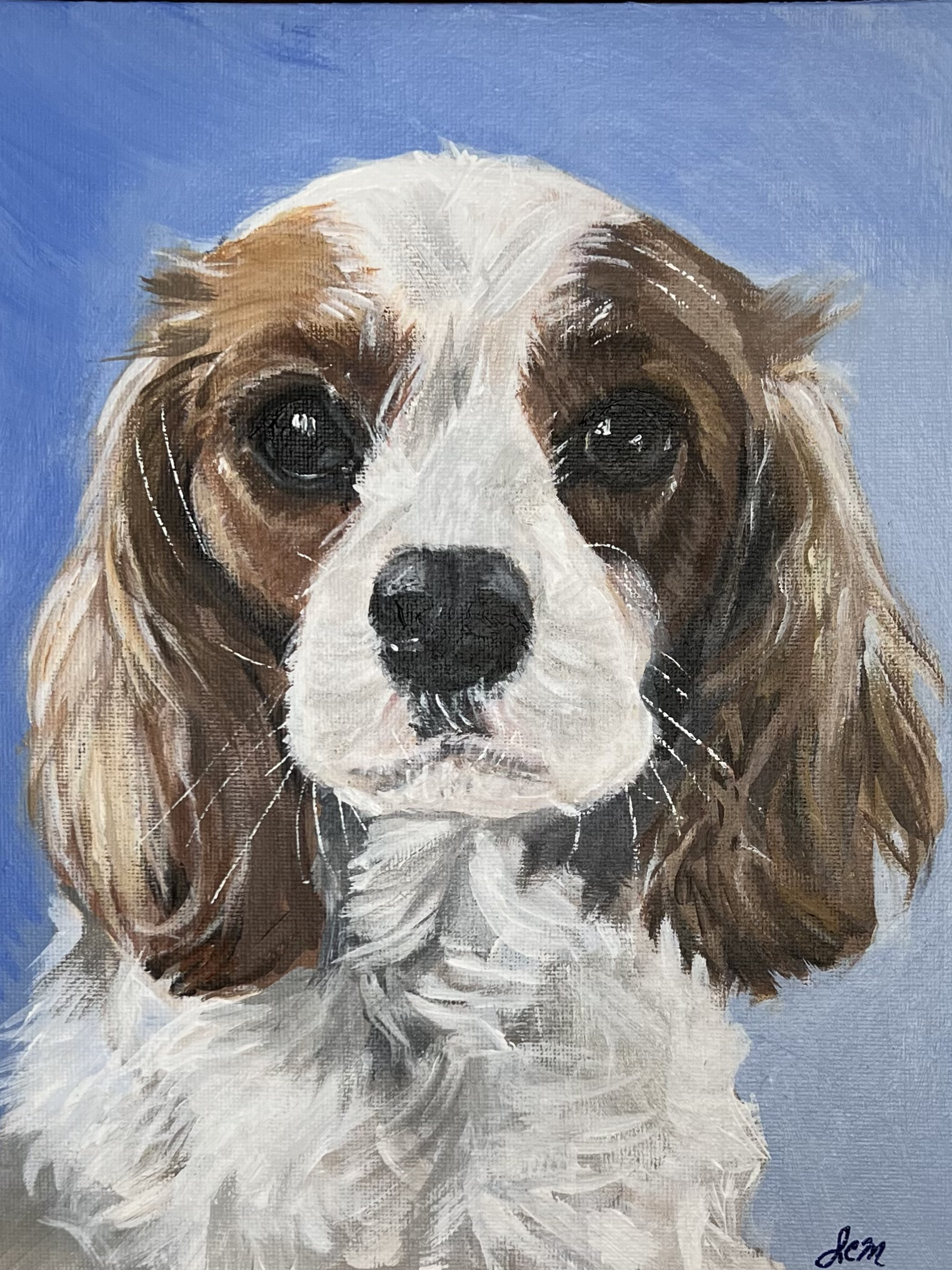 "So Cavalier," Acrylic on Canvas, 8 x 10 (Sold at The Devon Horse Show) 