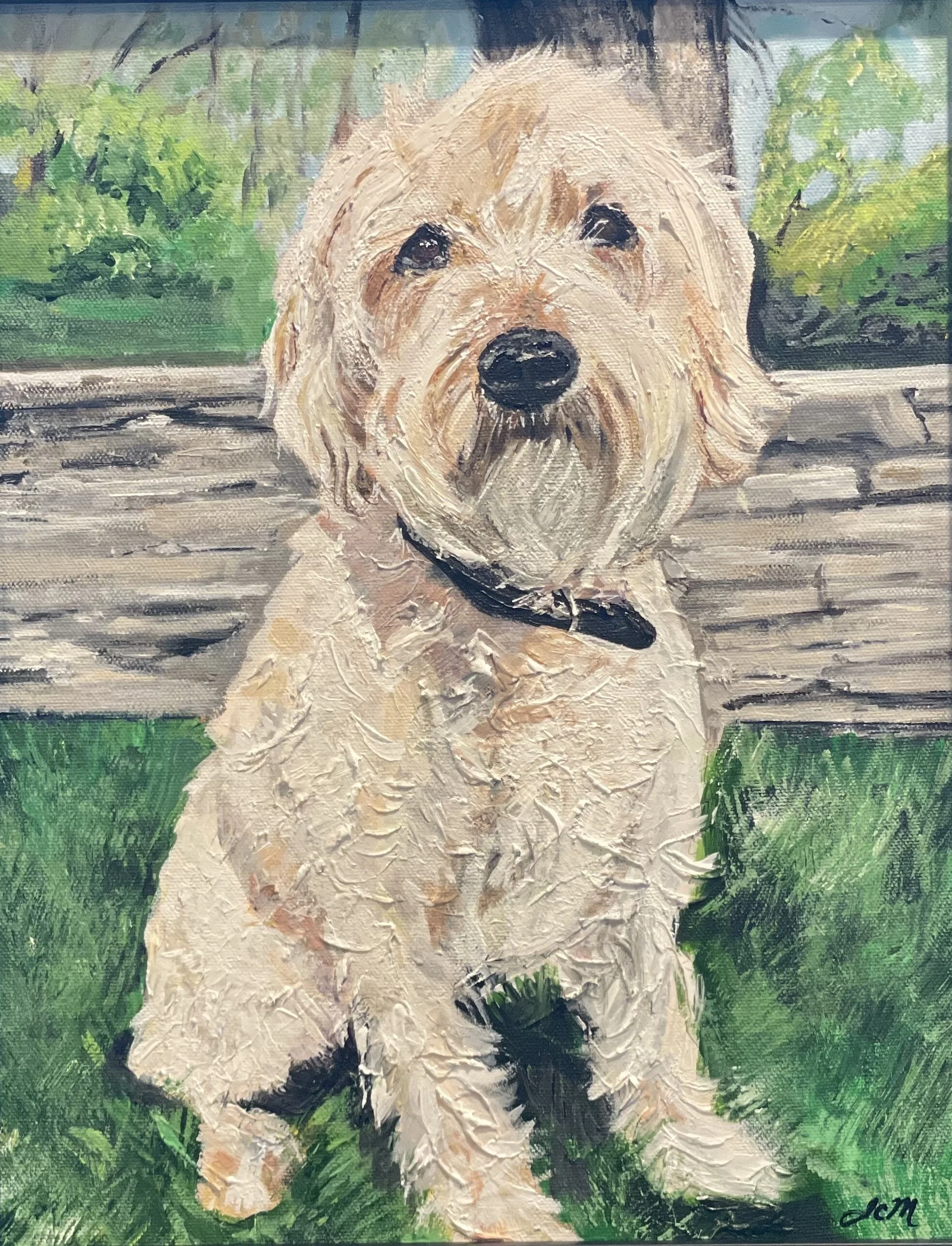 "Flash," Acrylic on Canvas, 11 x 14 (commissioned piece) 