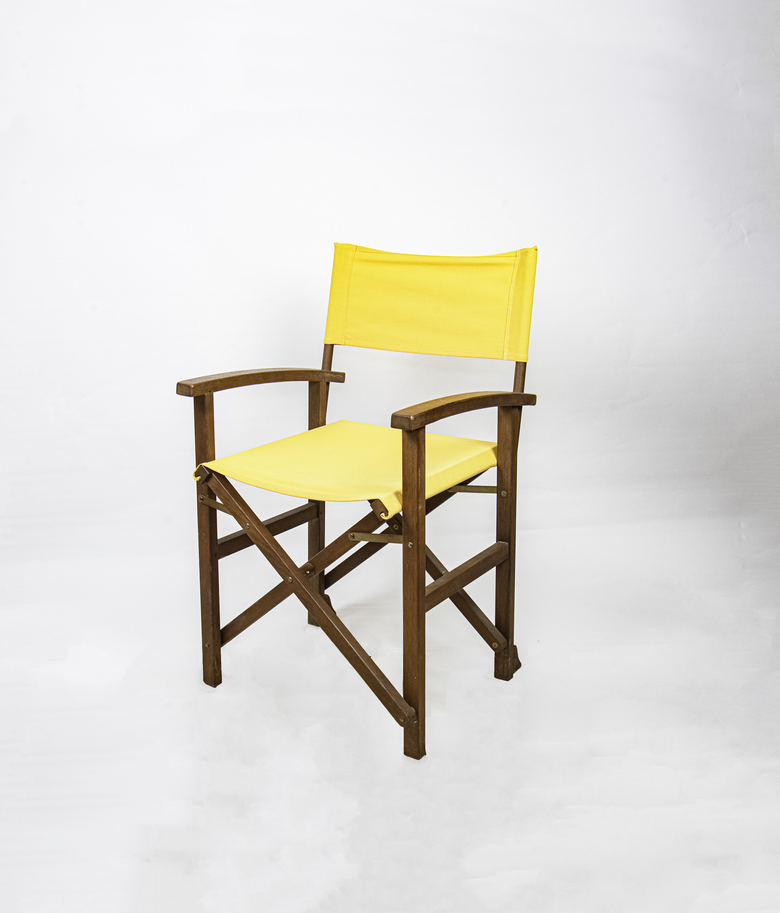Vintage Yellow Directors Chair