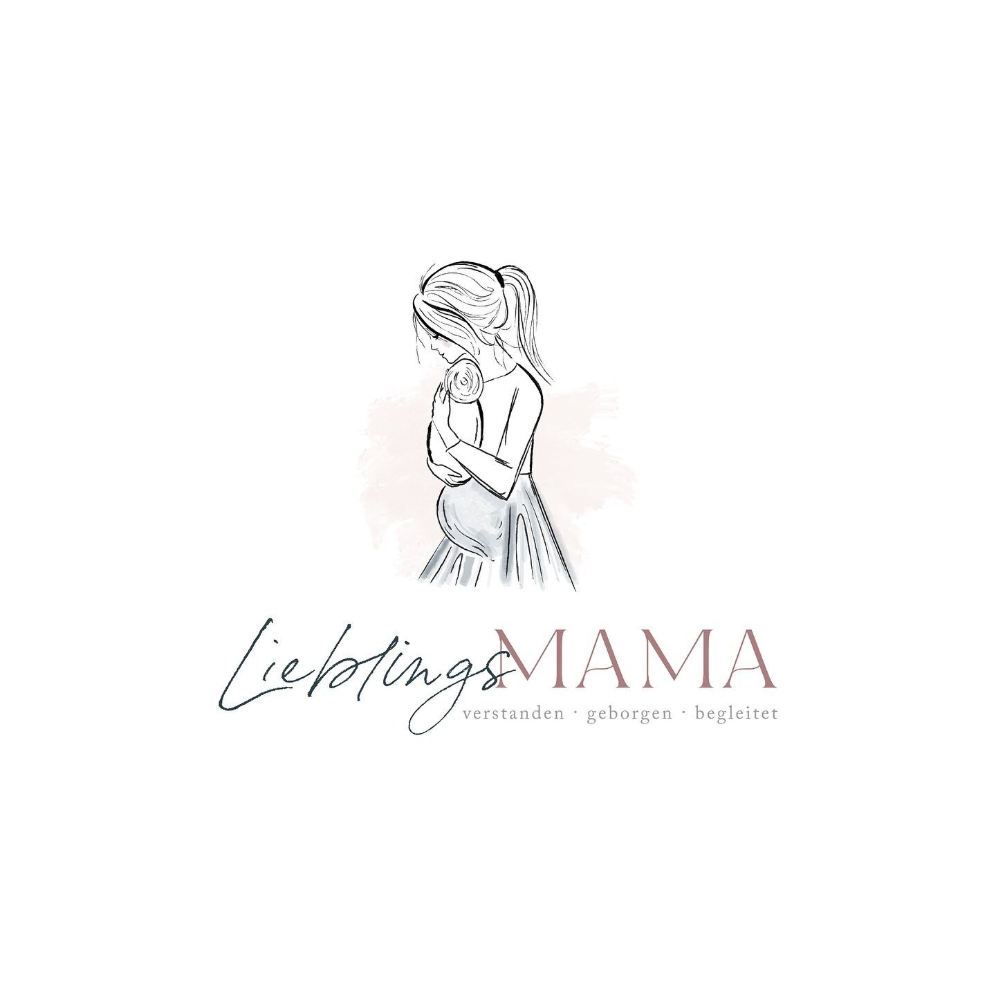 Logo Design for @_lieblingsmama_ ✨
We worked here on a fashion-styled illustration with a watercolor effect, really love how it turned out. The website design I made for her has also very beautiful watercolor backgrounds, check it out at www.liebling
