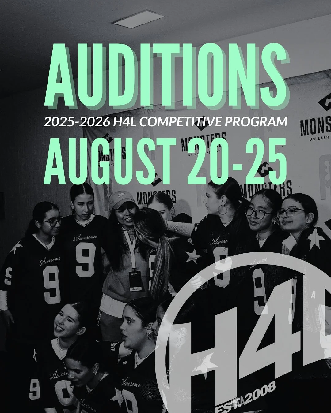 ‼️ **2025-2026 COMPETITIVE PROGRAM AUDITIONS • AUGUST 20-25** ‼️ 
We’re looking for hardworking, dedicated dancers to join our program 🔥
✔️ Competitive Teams
✔️ Advanced Classes
✔️ Mega Crew
✔️ Production Piece
✔️ ITP Groups
✔️ & mo