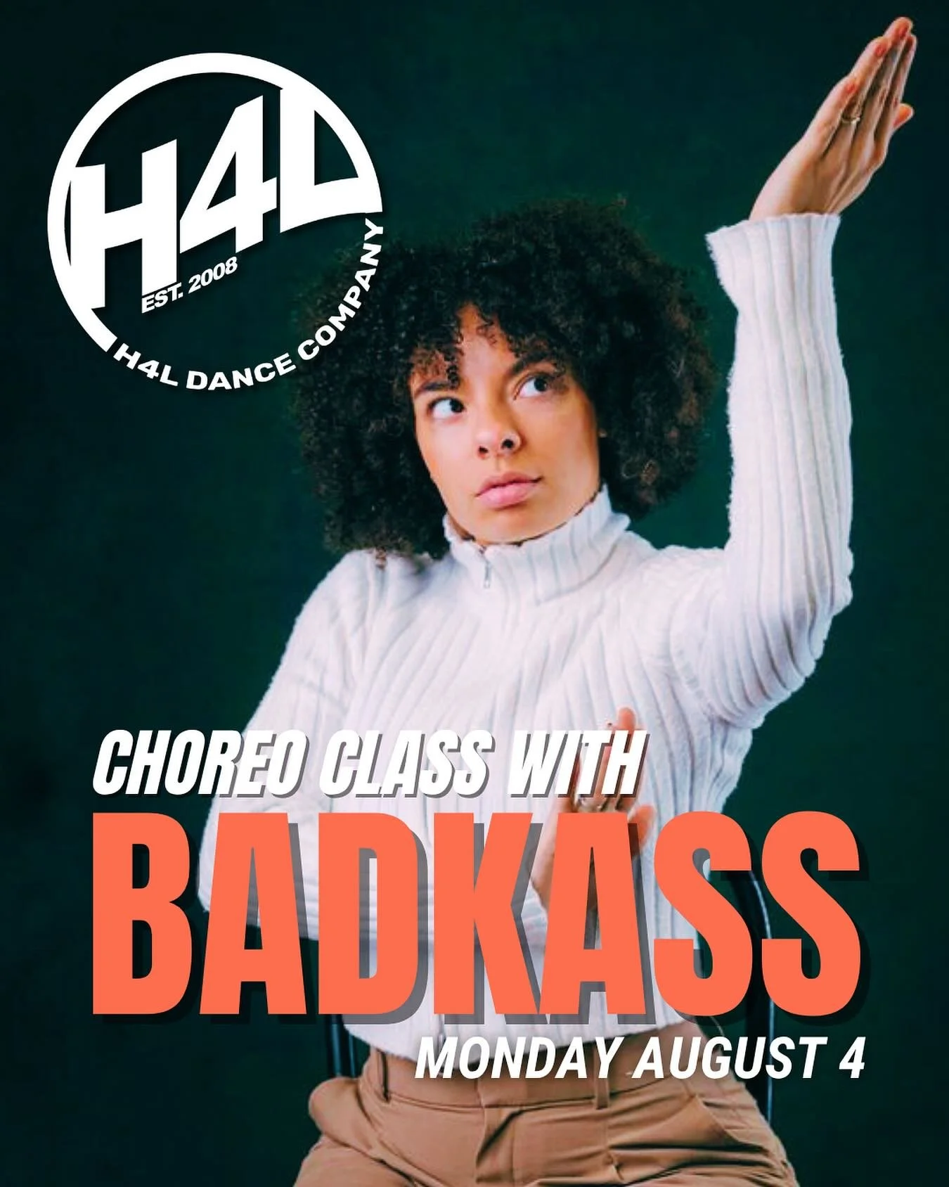 The one and only @badkass is back again 🔥🔥🔥 
GET THAT TRAINING IN BEFORE AUDITIONS! 👀
Junior class - 5:30-7:00
Senior class - 7:00-8:30
Drop-in classes are available! Send us a DM ‼️