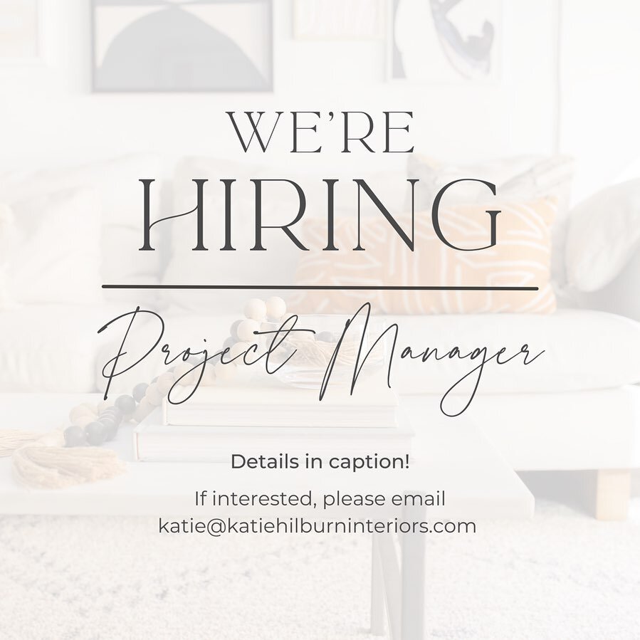 I am so thrilled to share that the KHI Team is growing!!! 🎉 We are seeking a rockstar Project Manager to join our team. If you are interested in this role I would love to hear from you! This position is Houston-based with lots of flexibility &amp; o