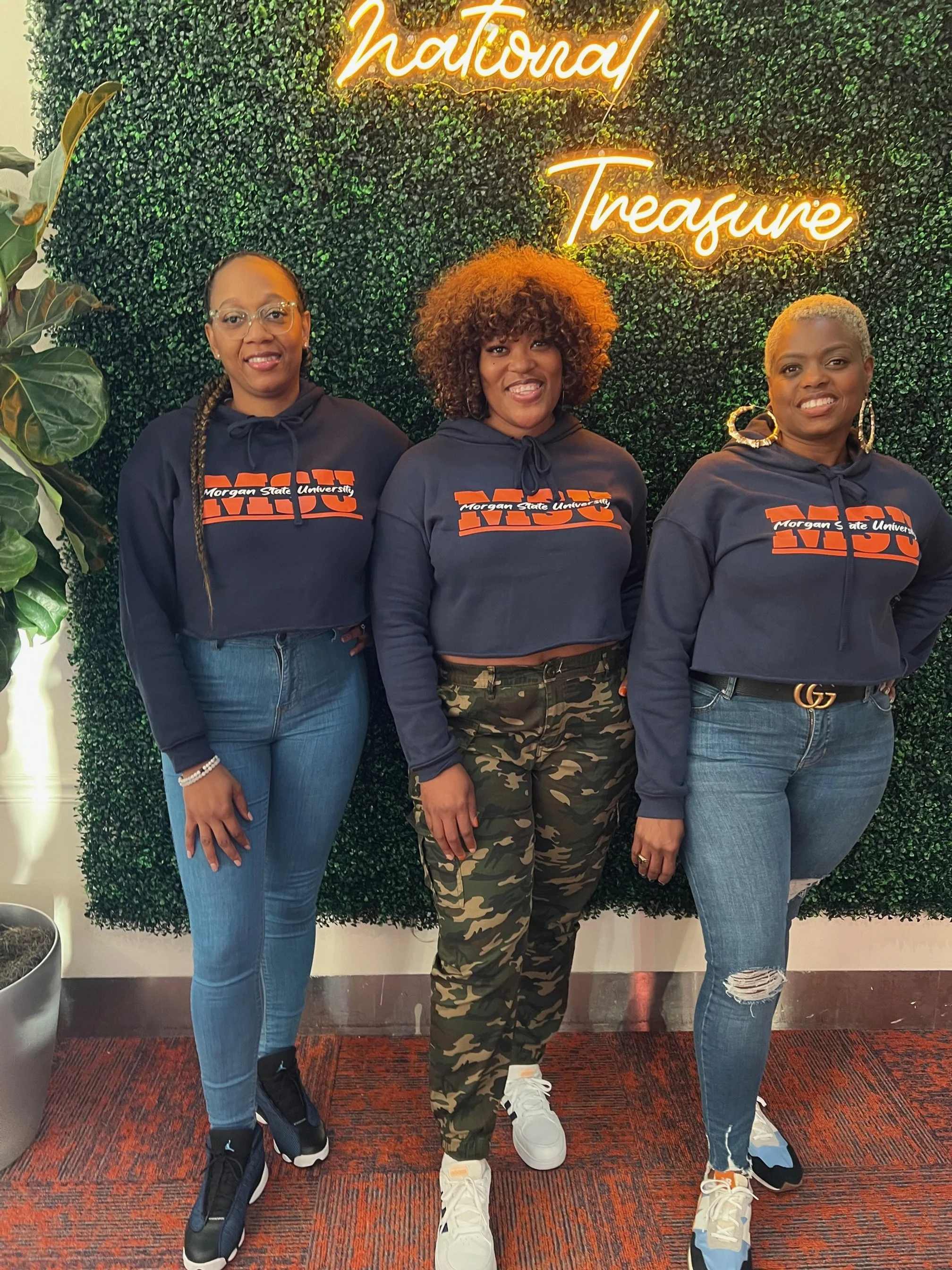 Morgan State University Custom Cropped Hoodie