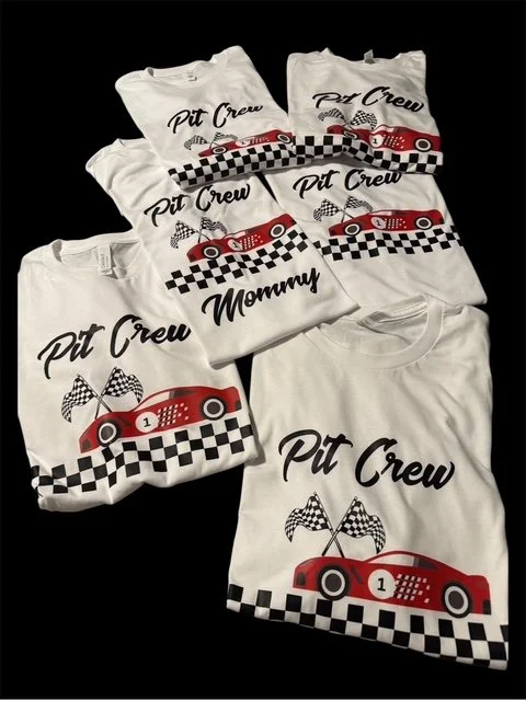 Custom 1 year old party tees