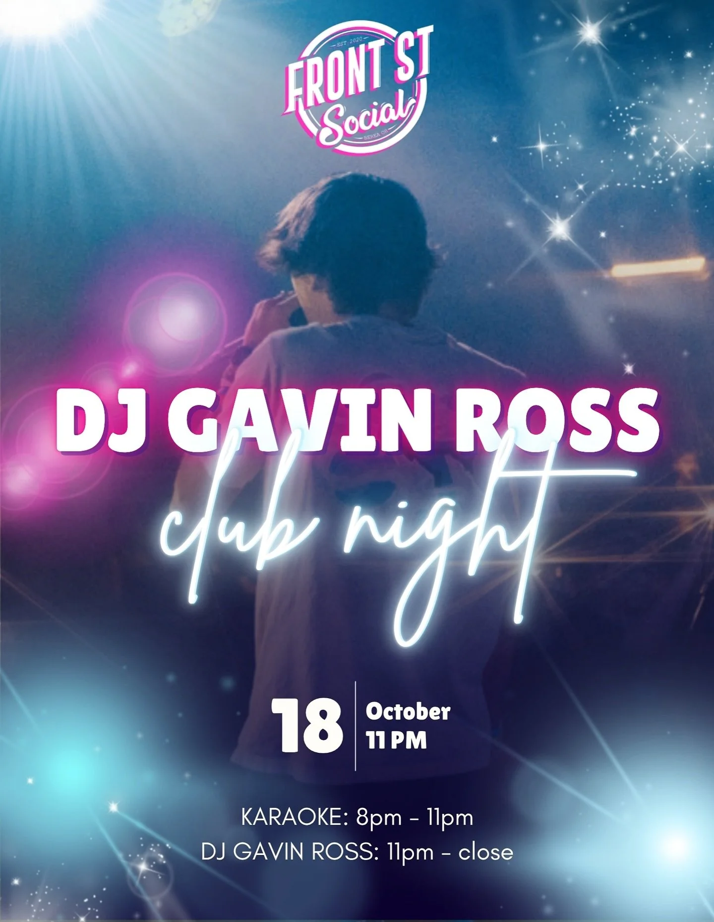๐ SATURDAY NIGHT CLUB VIBES ๐
We’re starting the party with Karaoke at 8PM, then turning it all the way up when @gaavinross hits the booth at 11PM ๐ง๐ฅ
๐น Jeannie & Mitch are behind the bar shaking up all your favorite drinks
๐ค Karaoke