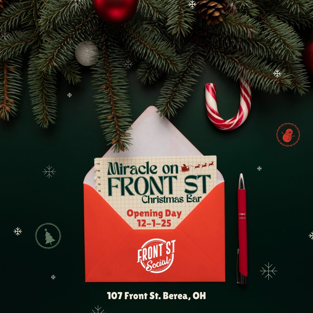 A little holiday magic just hit Front St&hellip; ✉️🎅✨
Looks like a letter from Santa finally arrived, and it&rsquo;s official:

🎄 Miracle on Front St &mdash; our Christmas Bar &mdash; opens TODAY at 5 pm 🎄
Serving festive cocktails, cozy vibes, an