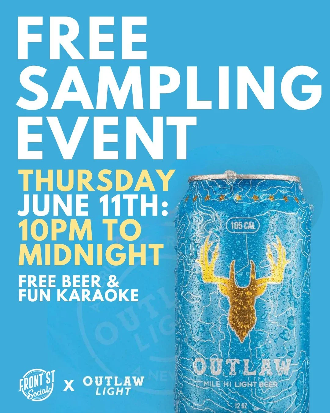 TONIGHT AT FRONT ST. 🍻🎤 

Open: 5PM-2AM
Karaoke: 8PM-Midnight
FREE Outlaw Light sampling:  10PM&ndash;Midnight 🍺

No catch. No gimmicks. Just free beer and good memories
See you tonight 😌🖤
#KaraokeNightCle #Cleveland #ClevelandBars #BereaOhio #C