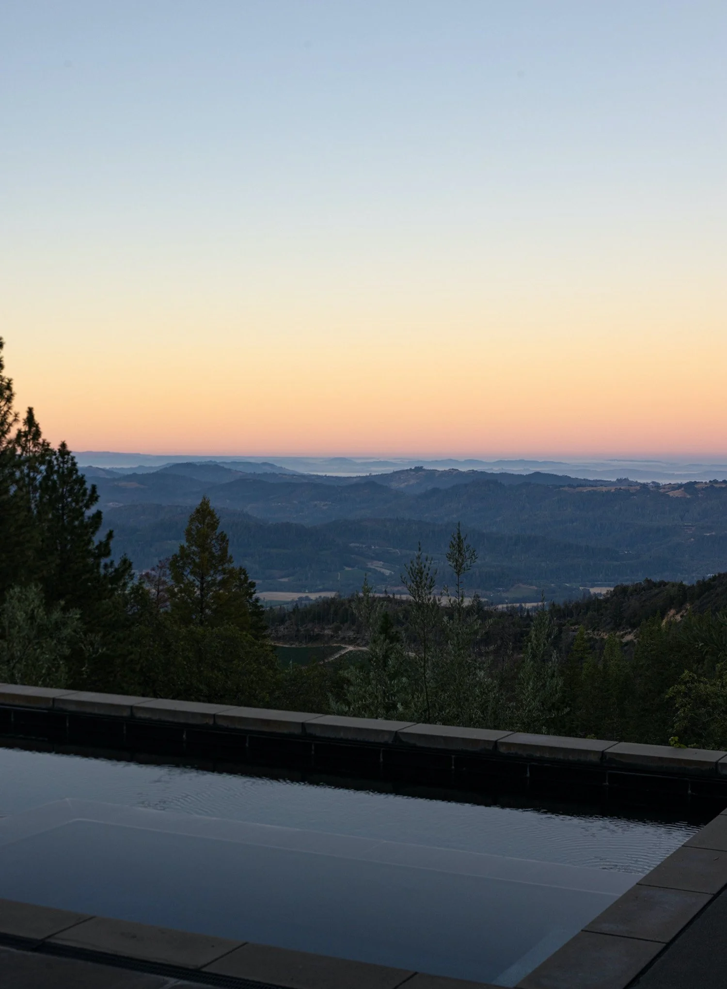 Capturing Calistoga's Essence. Sunset views from poolside. An exclusive photography tour by Steven J Magner.