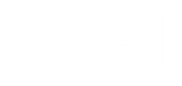 The word 'qweb' in white text on a transparent background.