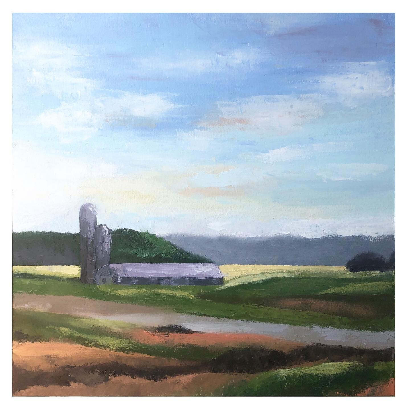 Another wishful escape, this one was inspired by the dreamy summer skies outside this month.

#abstractlandscapepainting #dreamyskies #rollinghills #summertime #archesoilpaper #paletteknifepainting #art #oilpainting