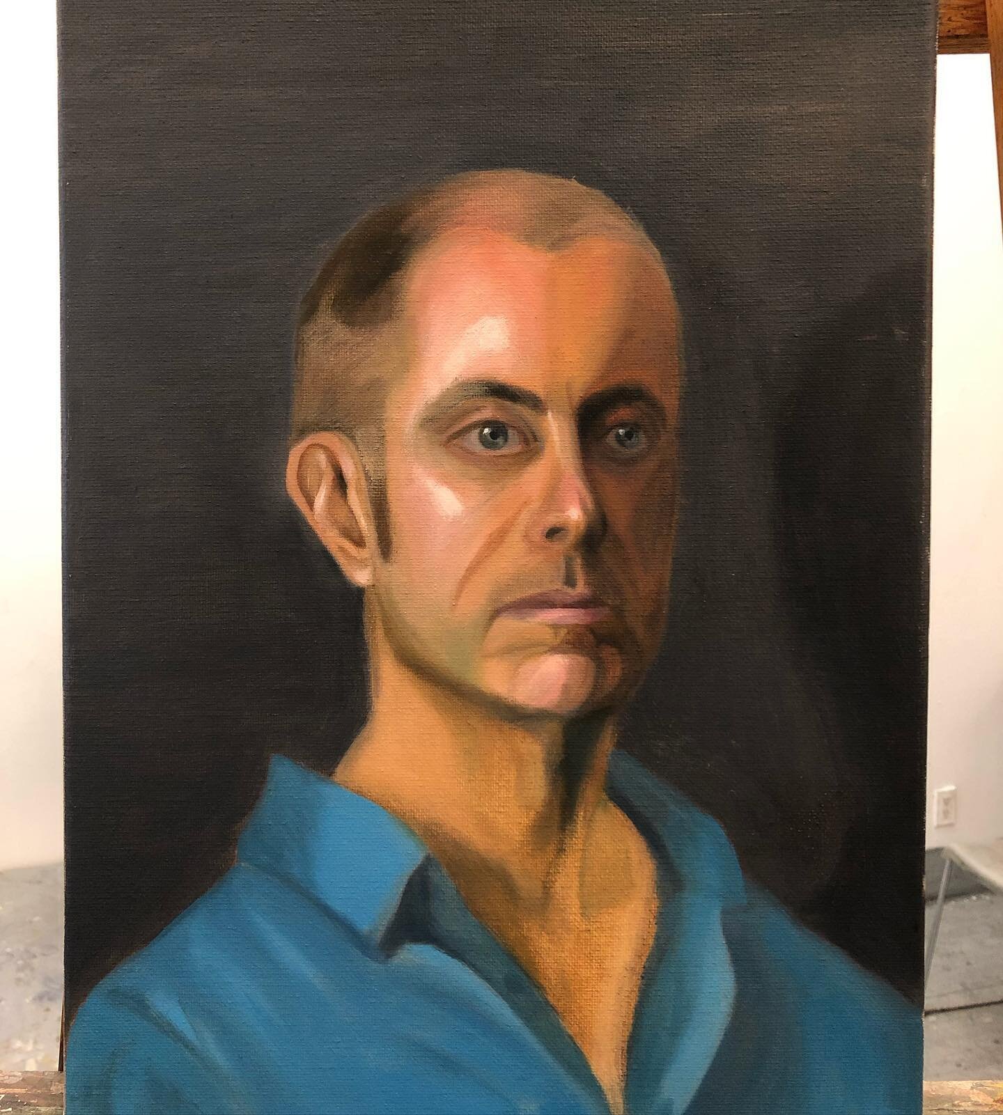 My first ever portrait, painted from a model last summer. It was the most intense learning experience, need a lot more drawing practice!
In all the chaos, focusing on art and nature is keeping me sane. 

#liveportrait #oilpainting #learningtopaint #a