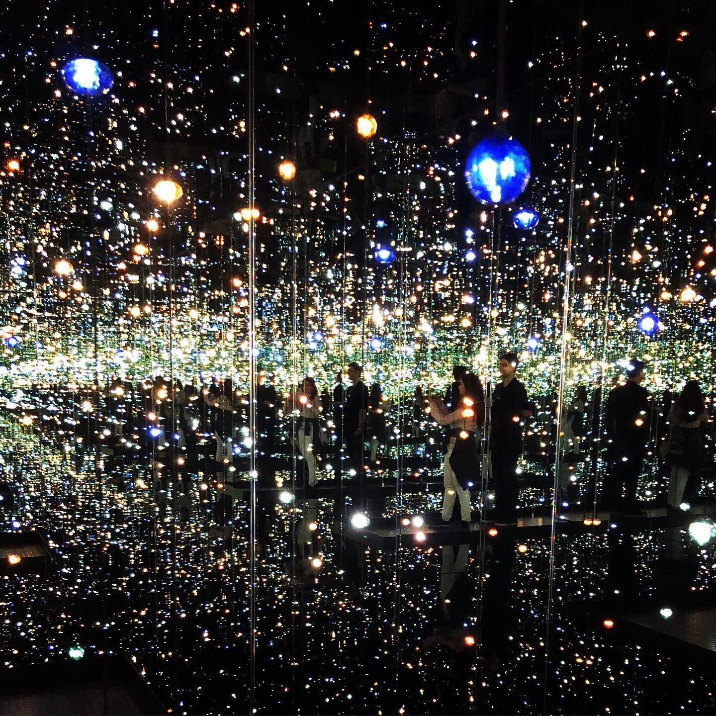 Yayoi Kusama&rsquo;s unbounded imagination never ceases to amaze me.

The first image is the &lsquo;Infinity Mirrored Room - The Souls of Millions of Light Year&rsquo;s Away&rsquo;, 2013 at The Broad, LA

The second is from her exhibit last year in C