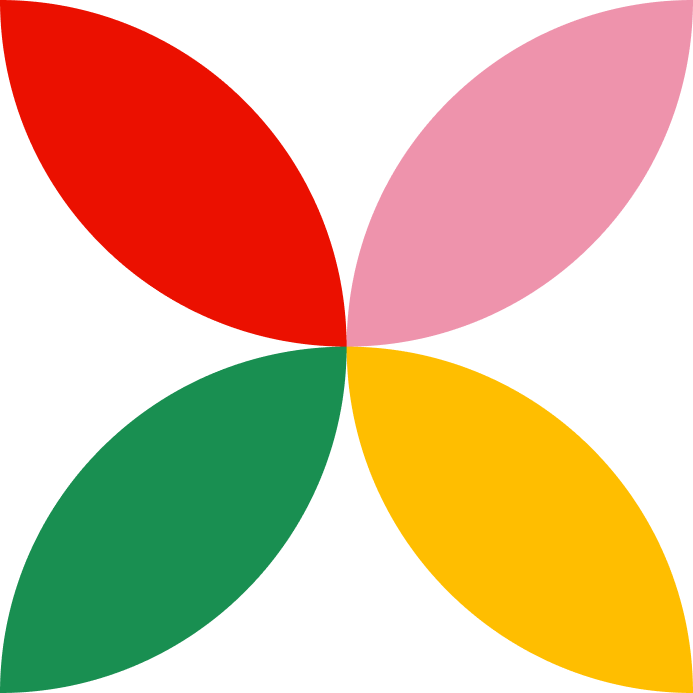 Four color pinwheel icon to demonstrate the many layers of teaching