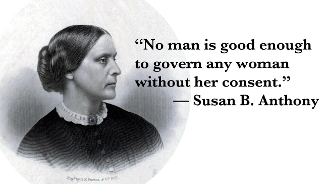 on women's right to vote susan b anthony speech