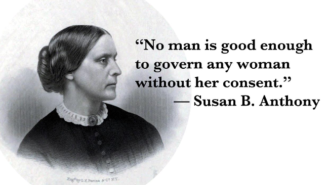 Susan B. Anthony Speaks out for Women for the First Time ....