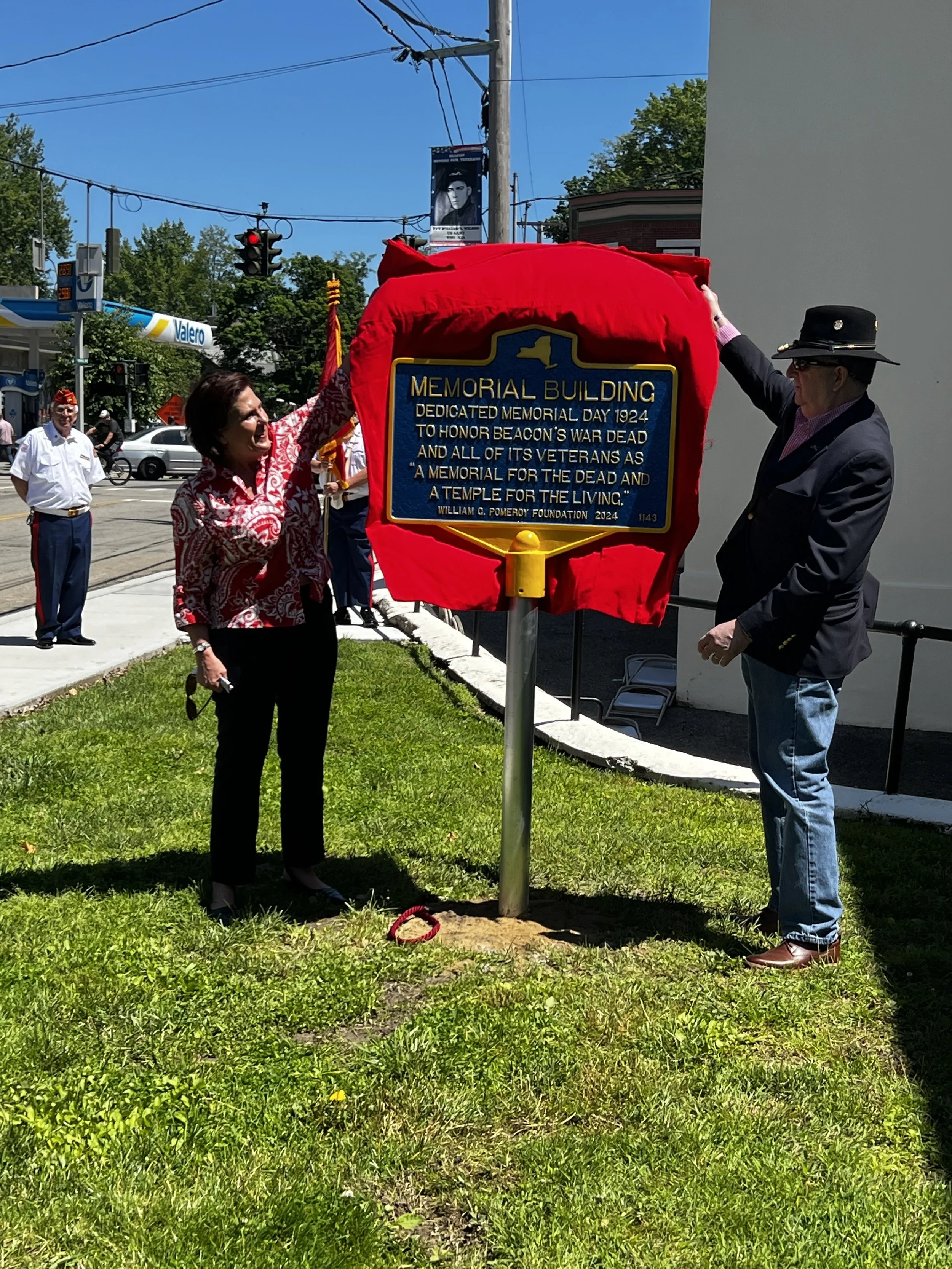 Memorial Building William G. Pomeroy Marker Unveiling 