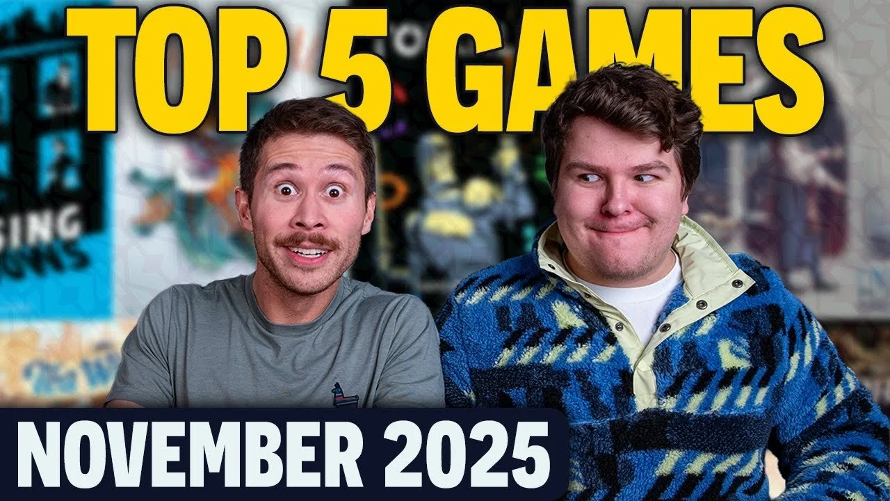 Top 5 Board Games Played | Small Box Card Games and Big Box Strategy HITS | November Edition