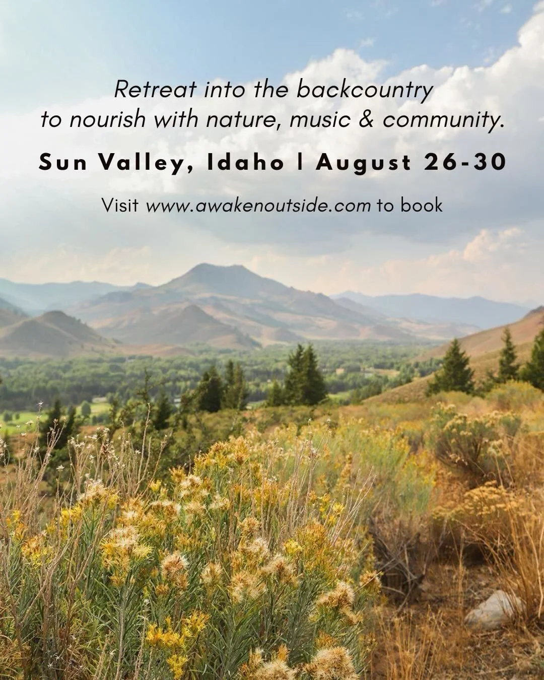 ☀️ NEW PRICE of $1,499 through June 1st for our Sun Valley, Idaho Retreat!! ☀️

In an effort to make this experience more accessible we are offering a spring to summer price through the end of the month. If the cost has had you in the fence, hopefull