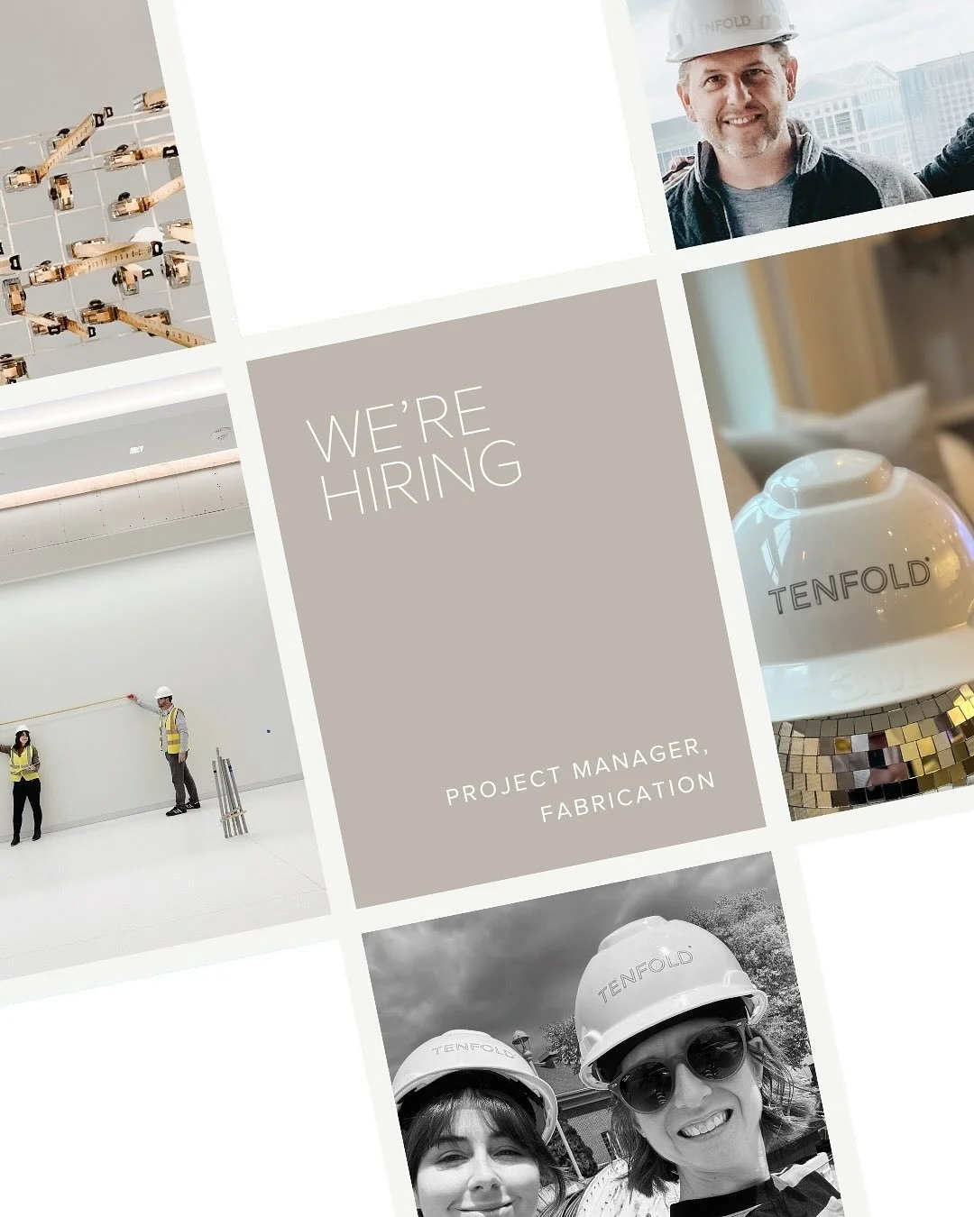 We&rsquo;re hiring ✨

TENFOLD is seeking a Project Manager of Fabrication to bring design visions to life&mdash;on time, on budget, and just like the render. If you&rsquo;re organized, proactive, and thrive on making dreams happen, we&rsquo;d love to