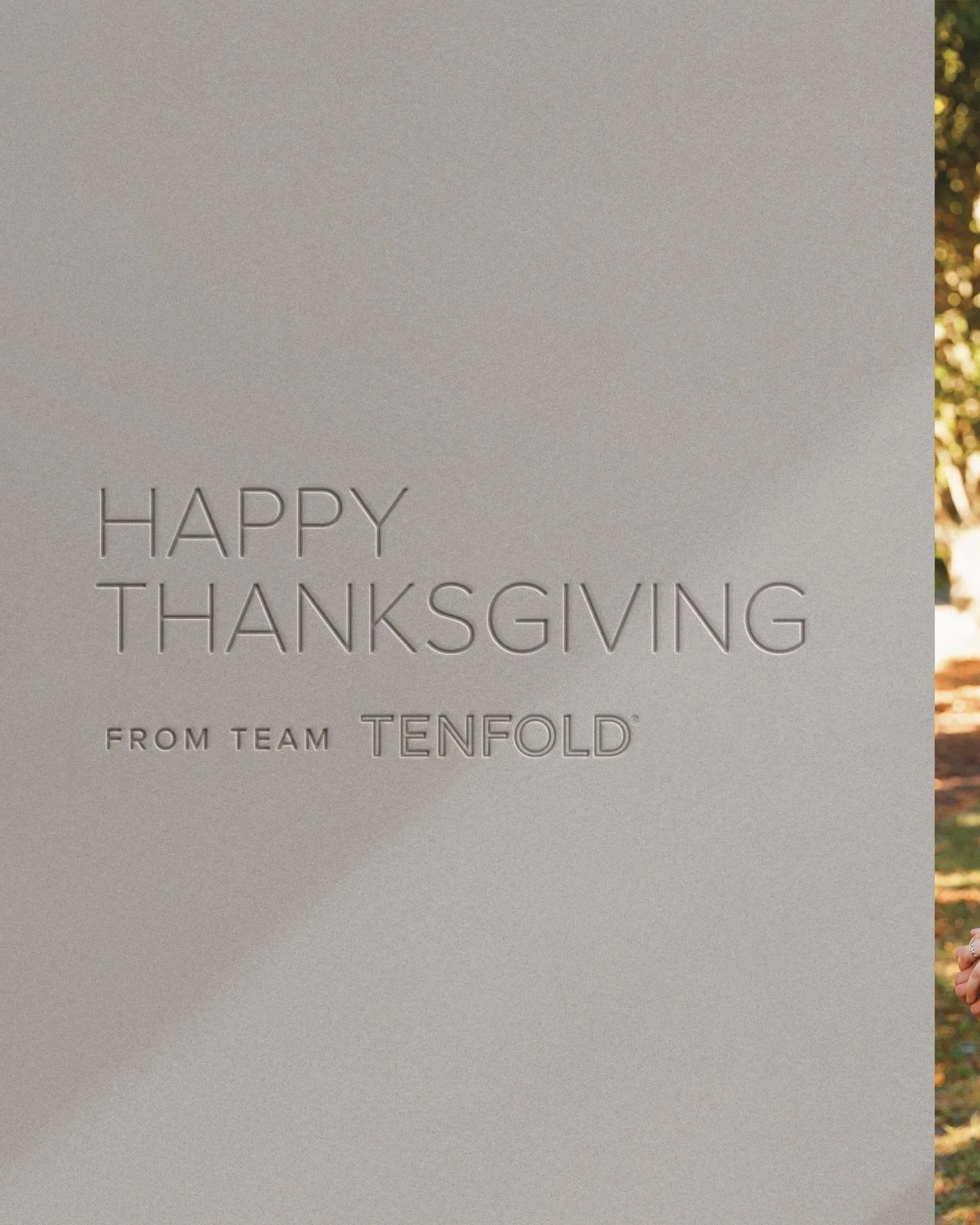 From our families to yours &mdash; Happy Thanksgiving 💛